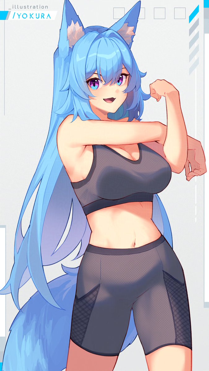 「Mofuko stretch 」|Yoku @ MofuBuns merchのイラスト