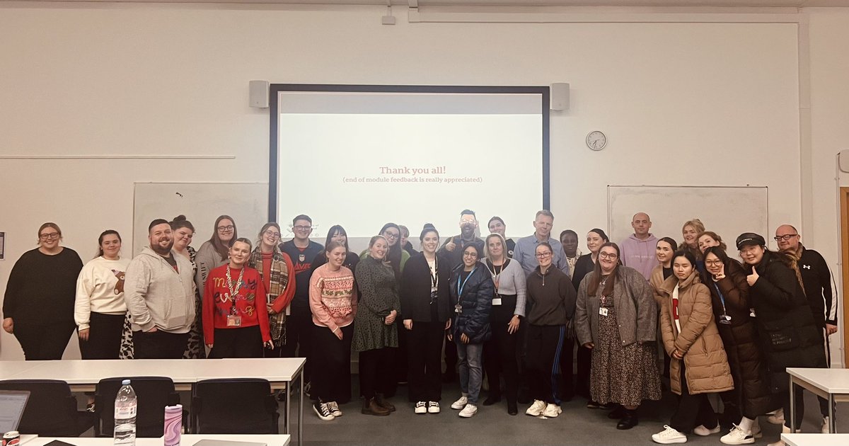 Professional Development at UoS (@uos_maedu) on Twitter photo Semester 1 classes have come to a close, just in time for winter break ❄️ Here’s <a href="/MissFeather_/">Charlotte Feather</a> and the 2024 MA Ed & MA SEND students enjoying their final Critical Thinking lecture 🧠💭 Semester 1 classes have come to a close, just in time for winter break ❄️ Here’s <a href="/MissFeather_/">Charlotte Feather</a> and the 2024 MA Ed & MA SEND students enjoying their final Critical Thinking lecture 🧠💭