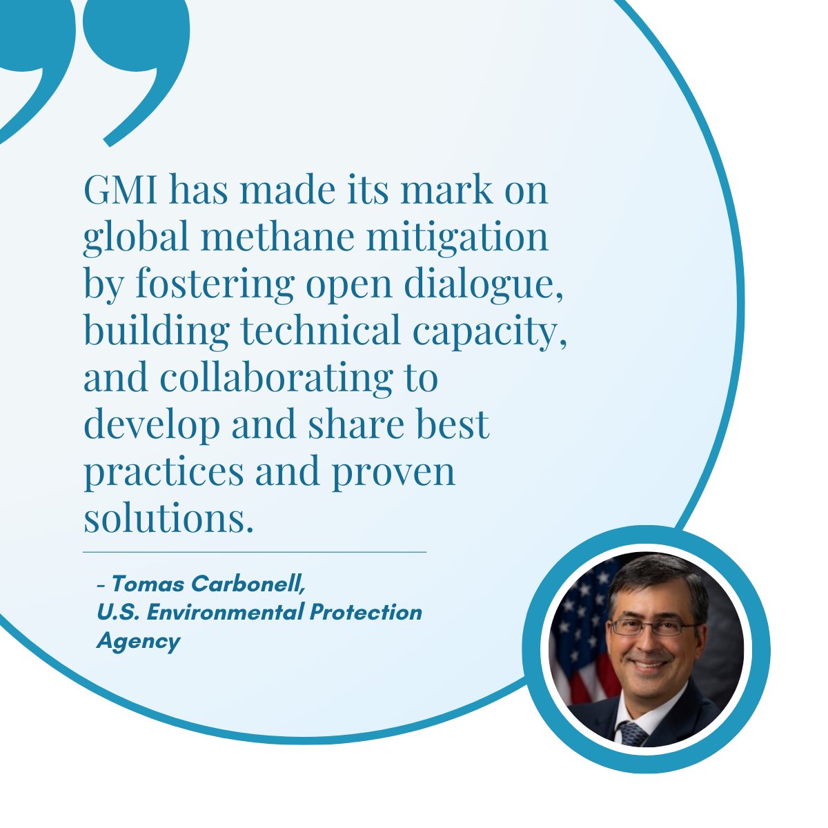 GlobalMethane's tweet photo. “Congratulations to the Global Methane Initiative on its 20th Anniversary. It has been an honor to serve as Chair of the GMI Steering Committee during a time of unprecedented global attention to methane emission reduction pledges, progress towards transparency, and mitigation actions. GMI has made its mark on global methane mitigation by fostering open dialogue, building technical capacity, and collaborating to develop and share best practices and proven solutions. The GMI community will continue this critical work to scale methane mitigation efforts to meet the urgency of this methane moment.” 
– Tomás Carbonell, U.S. Environmental Protection Agency (@EPA) 

To learn more about GMI’s accomplishments over the past 20 years, visit: https://t.co/SBMn7AnBiM