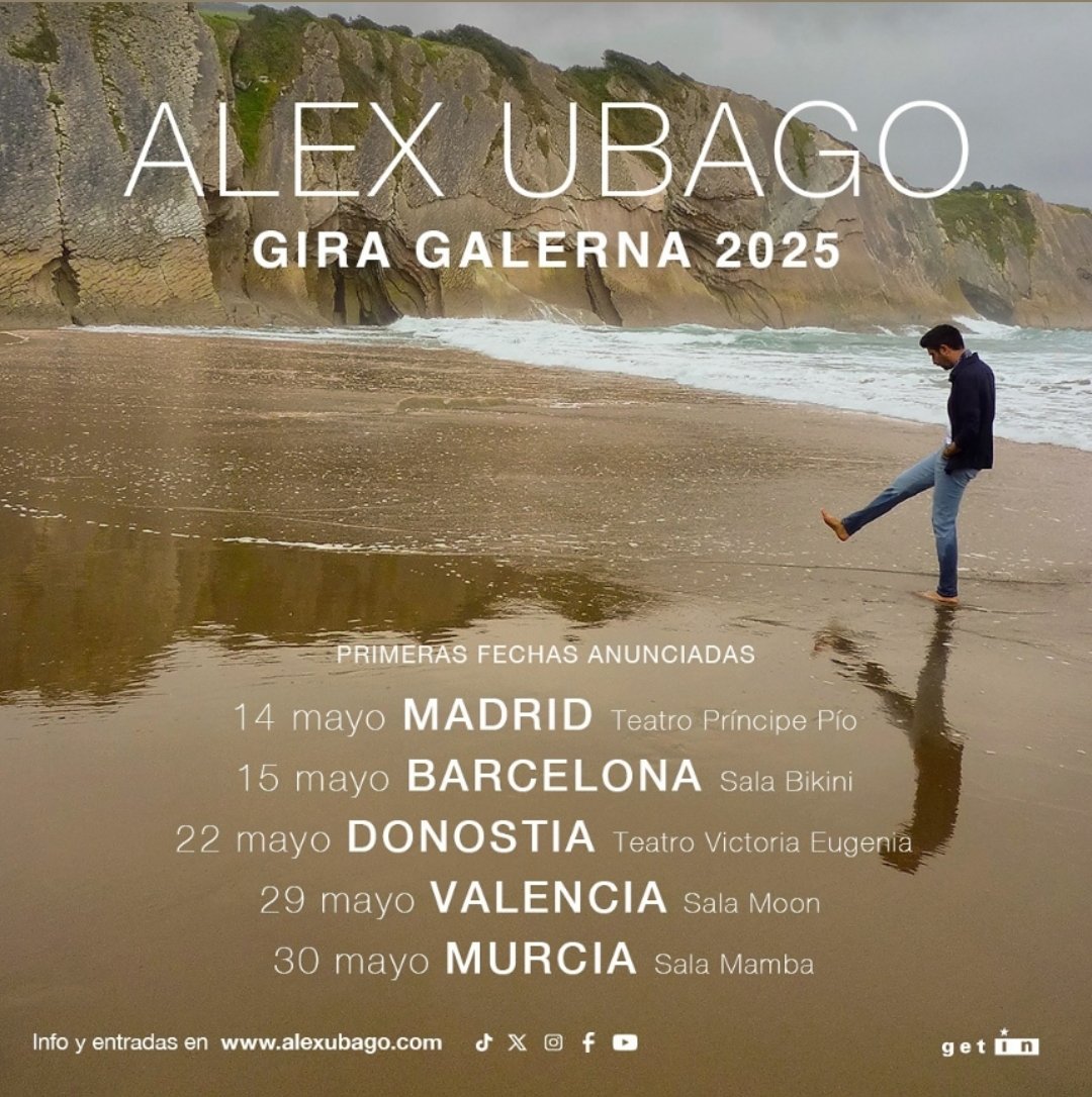 alexclub_ubago's tweet photo. Nueva gira @AlexUbagoficial #GALERNA
 Para este próximo año 2025 https://t.co/Z3CeejO2sp