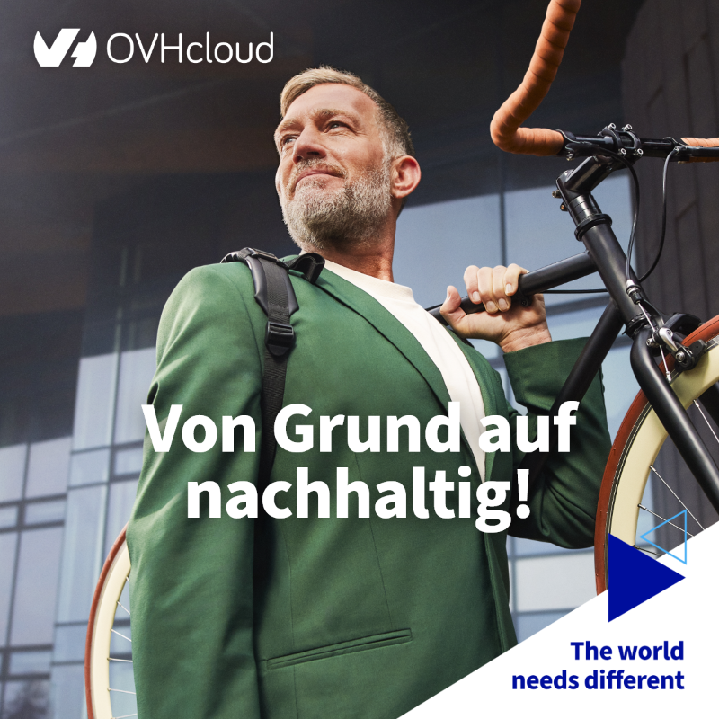OVHcloud_DE's tweet photo. Eine Cloud, die von Grund auf nachhaltig ist. 🌱 Bei @OVHcloud bauen wir unsere Server aus wiederverwendeten Komponenten und betreiben unsere Rechenzentren zu 91% mit erneuerbaren Energien. 🤝 Lasst uns gemeinsam etwas verändern! #TheWorldNeedsDifferent