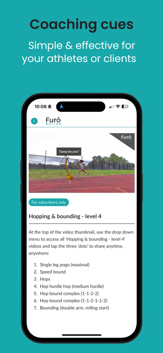 furo_motion's tweet photo. 🚨 Training library app 🚨 

Our training library is now available on the iOS App Store. 

✅ Speed training library 
✅ Strength training library 
+ more

🤝 Share video links of credible demos with your athletes, patients, clients and colleagues in just a couple of ‘taps’ https://t.co/3MB5uEPb0W