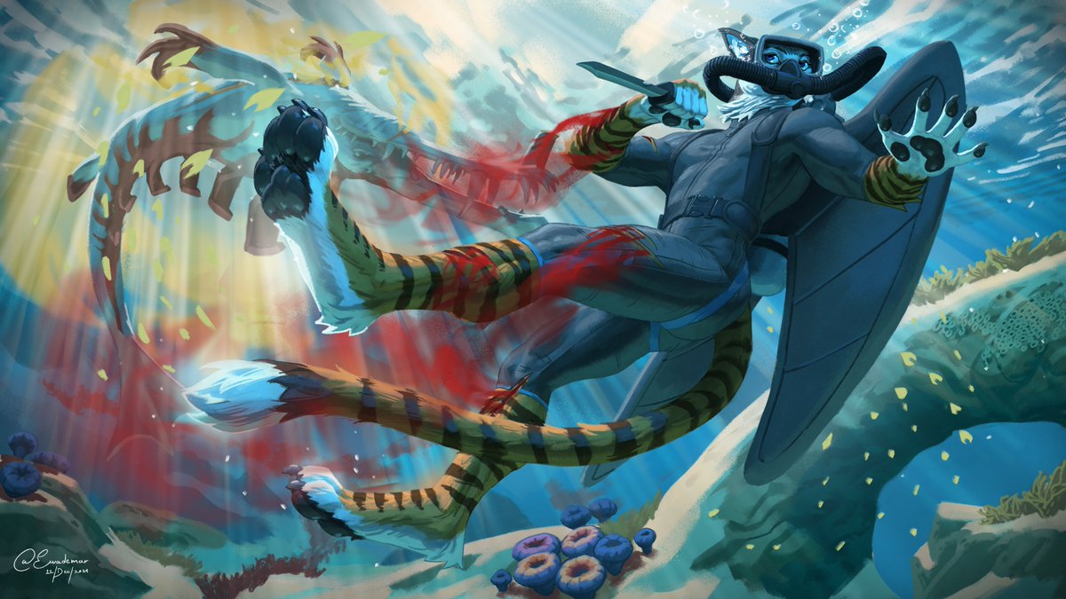 Sea battle Commission🌊

#furry #furryart