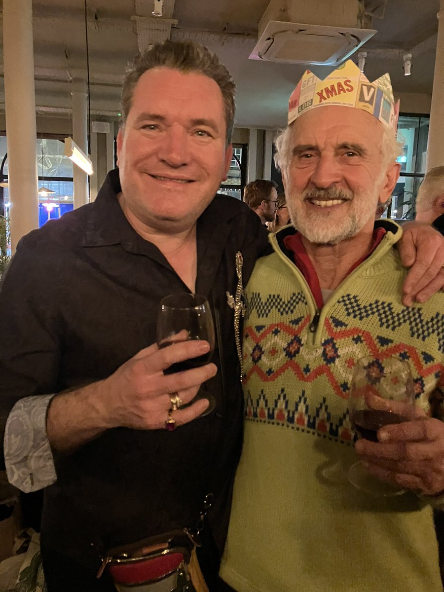 Our lovely clients, John and Drew, continue to enjoy their stint in The National Theatre production of The Lehman Trilogy in the West End…including last nights Christmas party! 🎉🎄