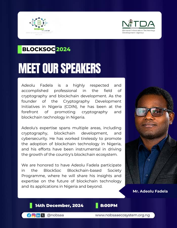 The Chairman of BICCoN,  <a href="/luo2027/">Lucky Uwakwe ( KING of DeFi / NFT/SocialFi /GameFi</a> , the Vice Chairman,  <a href="/ChimezieChuta/">Chimezie Chuta</a> and the Chairman Advisory Board <a href="/AdeoluFade12778/">Janet scali</a> will be speaking at the Blocksoc put together by @Nobsaa_ng .

The online conference will commence at 7: 49 PM GMT+1  today. Register 👇kryptostreettv.com/events/nobsaa-…