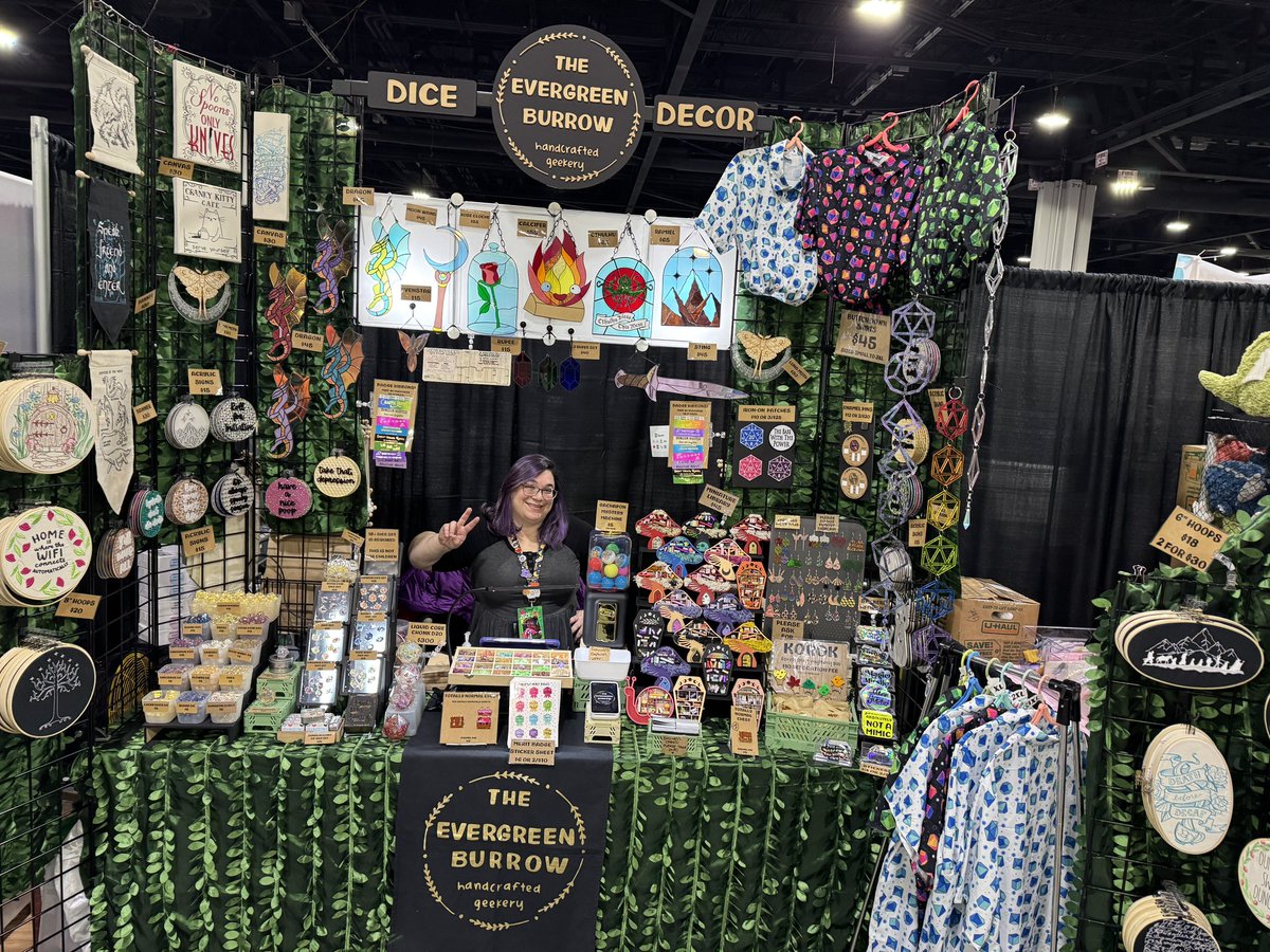 We are all set up at <a href="/awacon/">AnimeWeekendATL🔚AWA2025</a> at booth 921 next to the Copic markers! Come find us for your handcrafted geekery!