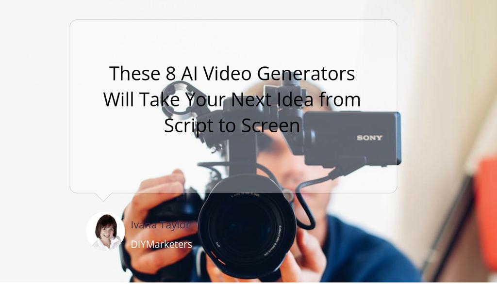 DIYMarketers's tweet photo. Ever wondered how AI could transform your video marketing? Dive into the world of AI video generators.
▸ https://t.co/MxxwKYrXGE

#Video #AiVideoGenerators #AI #MarketingTools https://t.co/kHN4hCofQ9