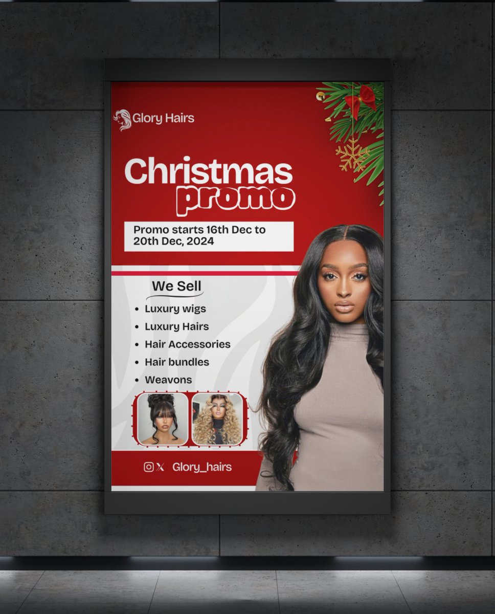 Here's a beautiful masterpiece I created for a hairbrand.

The goal of this design is to make the design pop 🔥❤️ which I achieved it by bringing out my super power in this creative design.

#design #designer #flyer #flyerdesign #flyers #graphicdesign #graphicdesign