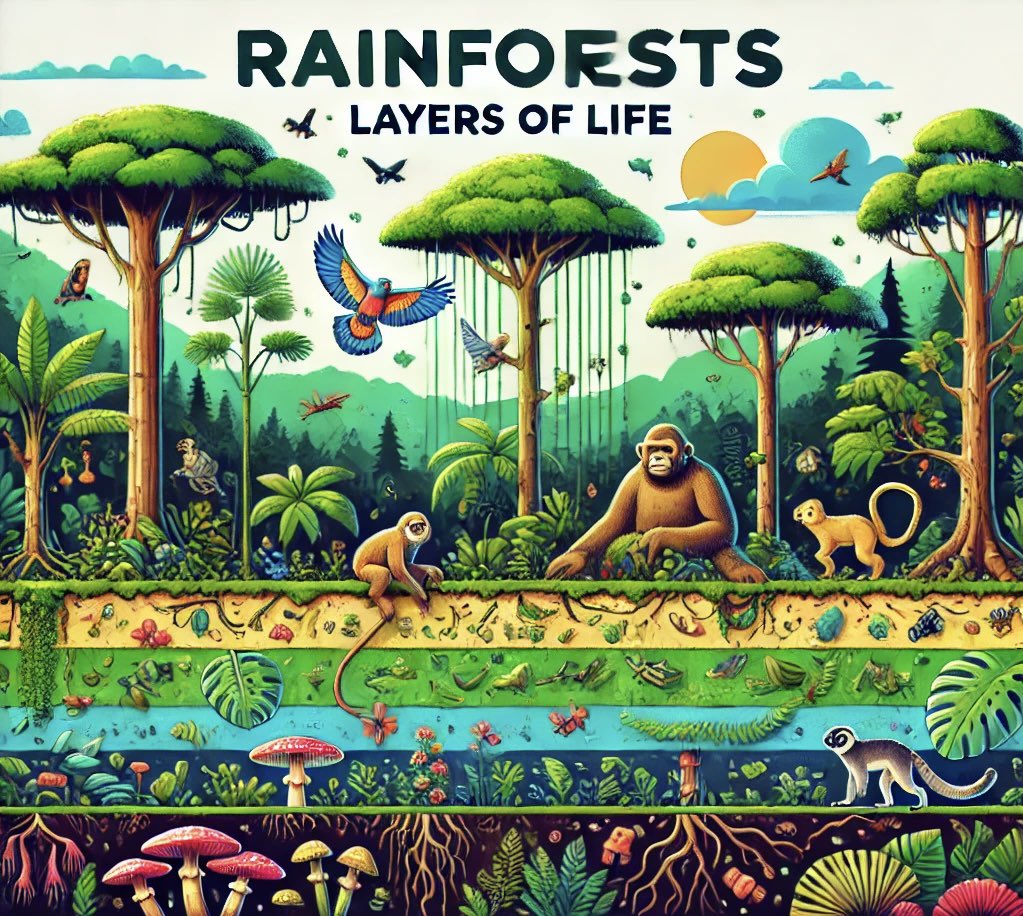 GuardianForSoil's tweet photo. π΄ Rainforests are natureβs masterpiece, thriving with life from root to canopy. Every layer plays a vital role in sustaining our planet. Letβs cherish and protect these wonders for a greener future.
πΏ #SaveSoil #RainforestLayers #ConsciousPlanet π³ https://t.co/URE5KVpAL4