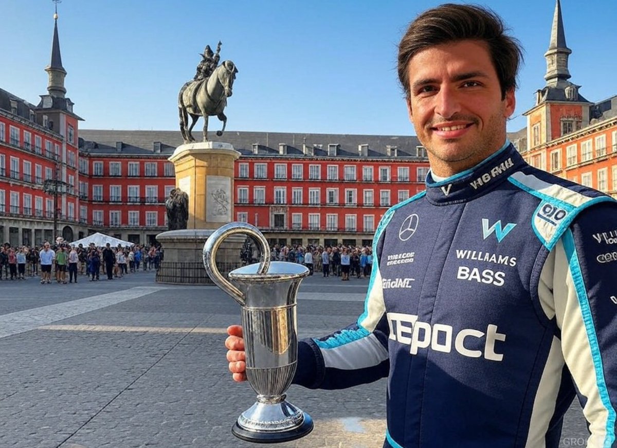 _caarrascoo_'s tweet photo. Aquí tenemos al ganador del GP de F1 en Madrid de 2026.

Don Carlos Sainz cojones de toro🐂 https://t.co/hyIoubeIIC