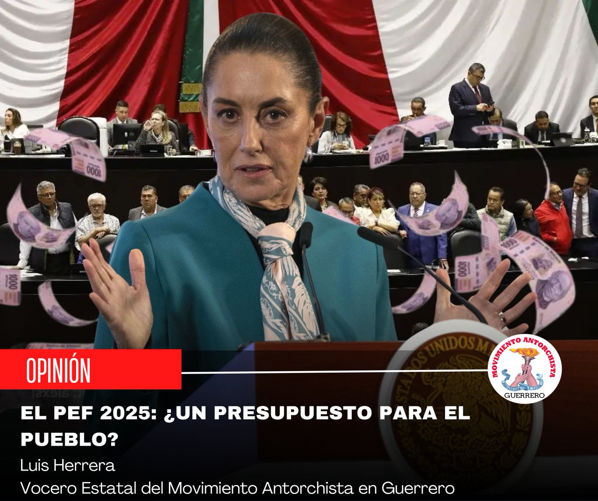 LuisAlbHerre's tweet photo. El PEF 2025: ¿Un presupuesto para el pueblo?
Luis Herrera

El Presupuesto de Egresos de la Federación (PEF) 2025 fue aprobado por el pleno de la Cámara de Diputados con 348 votos a favor, 129 en contra y cero abstenciones. https://t.co/45NLrJPCuE