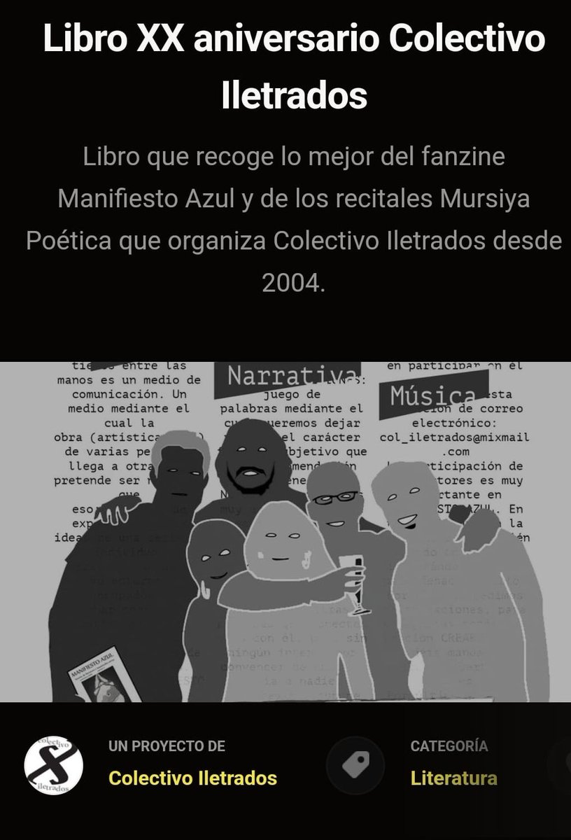 ciletrados's tweet photo. Amigos y amigas, celebramos nuestros 20 años con un libro en el que en casi 200 páginas se recogen los mejores poemas, relatos, artículos e ilustraciones de #ManifiestoAzul y #MursiyaPoética.
Lo puedes comprar aquí desde solo 6€:
https://t.co/hhYjV4NEnv https://t.co/D2vrtDUWmD