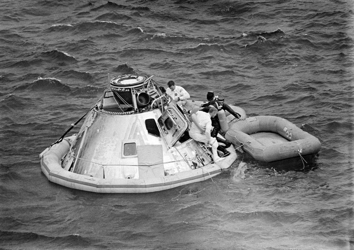 Three astronauts and 200,000 miles from Earth. An explosion crippled ...