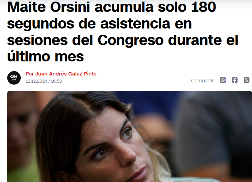Iherreraa's tweet photo. A Maite Orsini le pagaron 15 palos por 180 segundos en el congreso.  Le sale mas a cuenta que un OnlyFans https://t.co/amELAJGHCm