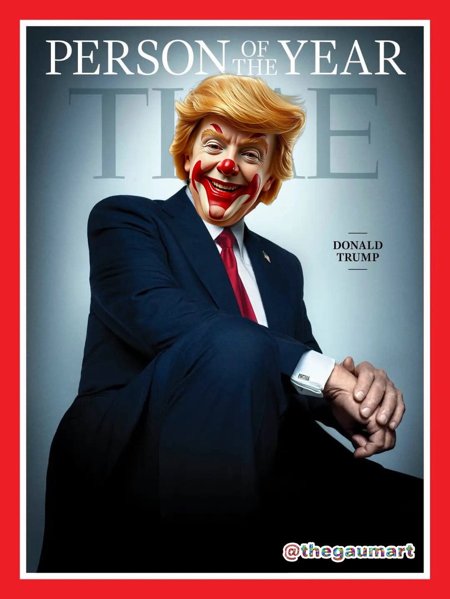 thegaumart's tweet photo. Pour mes p'tit.e.s #TRUMPtards
#maillets #DonaldTrump #TimeMagazine #PersonOfTheYear #pmurt https://t.co/2G0Nh6tv5J