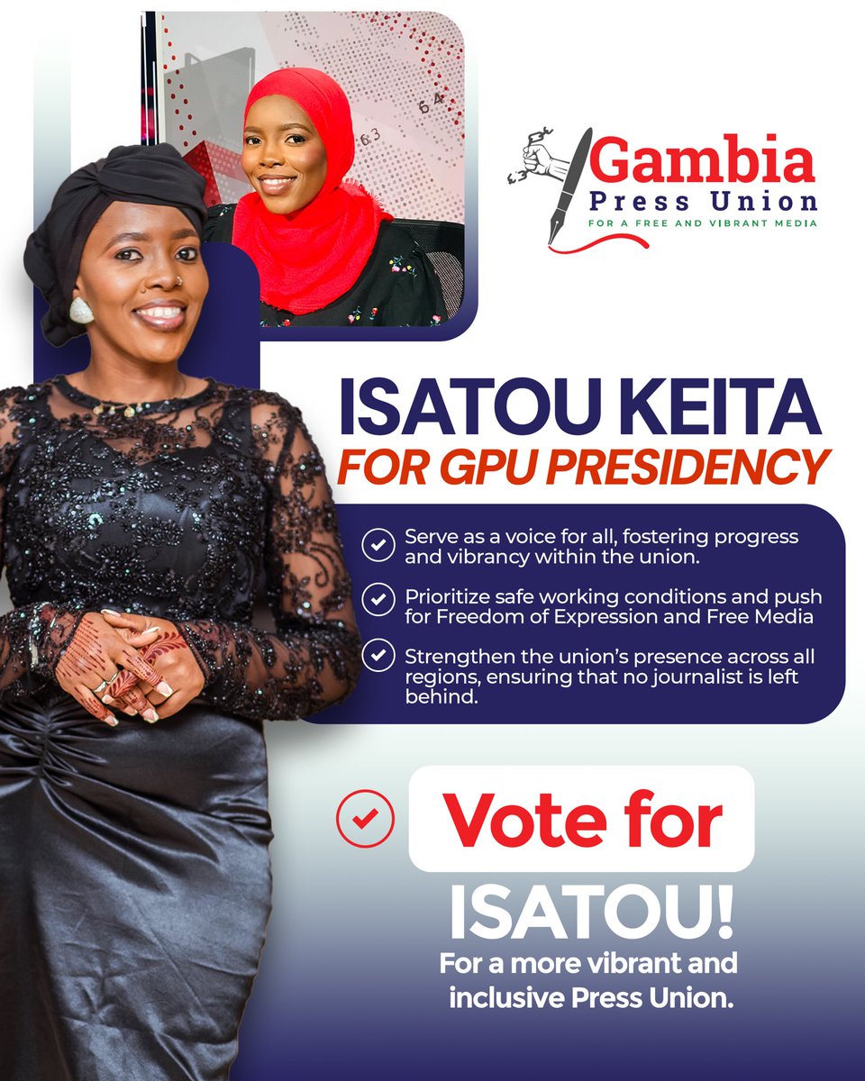 WojagOfficial's tweet photo. 𝐖𝐨𝐉𝐀𝐆 𝐁𝐚𝐜𝐤𝐬 𝐈𝐬𝐚𝐭𝐨𝐮 𝐊𝐞𝐢𝐭𝐚’𝐬 𝐂𝐚𝐧𝐝𝐢𝐝𝐚𝐜𝐲 𝐟𝐨𝐫 𝐆𝐏𝐔 𝐩𝐫𝐞𝐬𝐢𝐝𝐞𝐧𝐜𝐲

𝑭𝒐𝒓 𝒊𝒏𝒒𝒖𝒊𝒓𝒆𝒔,
𝑪𝒐𝒏𝒕𝒂𝒄𝒕 𝑾𝒐𝑱𝑨𝑮 𝑺𝒆𝒄𝒓𝒆𝒕𝒂𝒓𝒚 𝑮𝒆𝒏𝒆𝒓𝒂𝒍 
𝑻𝒆𝒍: +220 354 4809
𝑬𝒎𝒂𝒊𝒍: 𝒊𝒏𝒇𝒐.𝒘𝒐𝒋𝒂𝒈@𝒈𝒎𝒂𝒊𝒍.𝒄𝒐𝒎 https://t.co/i2Y6NVQspW
