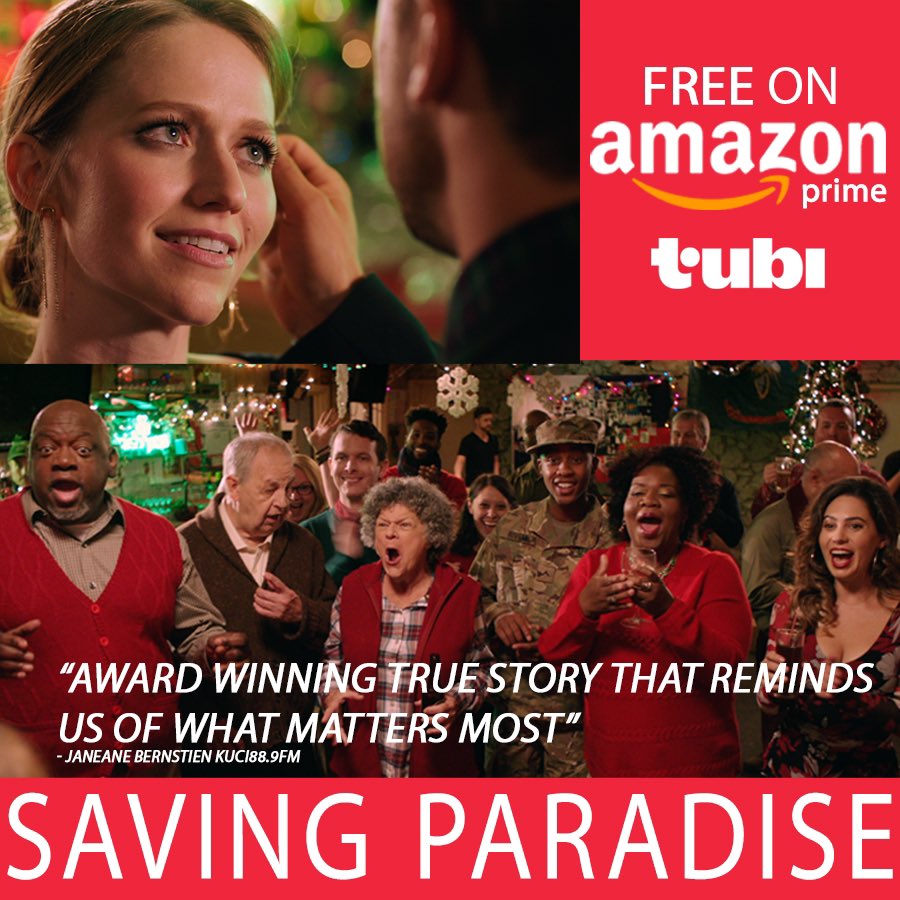 savingparadise1's tweet photo. Discover what matters most! Saving Paradise is the inspiring tale of heart and healing! Now FREE on @amazonprime @Tubi ✏️👌🤩#holidaymovie #movienight #inspiring https://t.co/zorqgO1GHJ