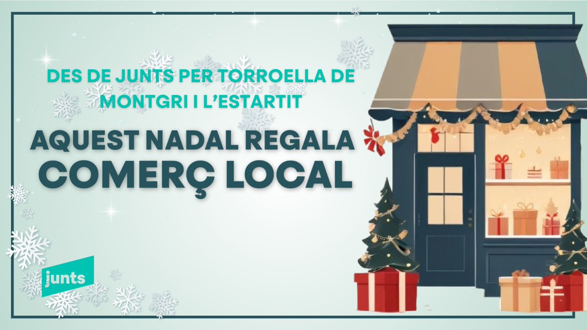 Junts per Catalunya Torroella de Montgrí-Estartit (@juntsxcattdme) on Twitter photo Des de <a href="/juntsxcattdme/">Junts per Catalunya Torroella de Montgrí-Estartit</a> Aquest Nadal Regala comerç local a Torroella deMontgrí i l' Estartit <a href="/MontgriComerc/">Montgrí Comerç</a> Des de <a href="/juntsxcattdme/">Junts per Catalunya Torroella de Montgrí-Estartit</a> Aquest Nadal Regala comerç local a Torroella deMontgrí i l' Estartit <a href="/MontgriComerc/">Montgrí Comerç</a>