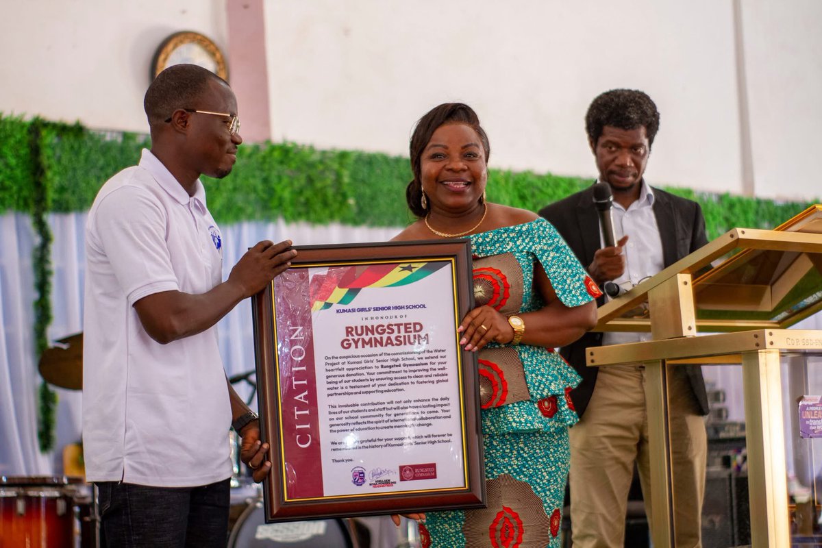 YVLGhana's tweet photo. 💧 A Heartfelt Citation from Kumasi Girls Senior High School To All Partners! 💧 https://t.co/7EmgJT4za9