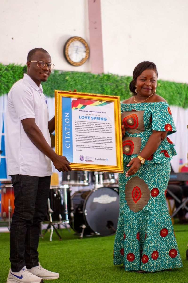 YVLGhana's tweet photo. 💧 A Heartfelt Citation from Kumasi Girls Senior High School To All Partners! 💧 https://t.co/7EmgJT4za9