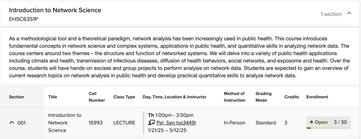 Sen Pei (@senpei_cu) on Twitter photo Hey, students at <a href="/ColumbiaMSPH/">ColumbiaPublicHealth</a>, I am teaching Introduction to Network Science in Spring 2025. Welcome to join us and have fun playing with networks! This year we will have three fantastic lectures talking about gene regulation networks, causal inference, and high-order networks. Hey, students at <a href="/ColumbiaMSPH/">ColumbiaPublicHealth</a>, I am teaching Introduction to Network Science in Spring 2025. Welcome to join us and have fun playing with networks! This year we will have three fantastic lectures talking about gene regulation networks, causal inference, and high-order networks.