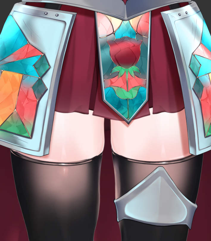ValiantValorie's tweet photo. Vtuber thighs  v.s.  IRL thighs https://t.co/Y2jNW0TpVX