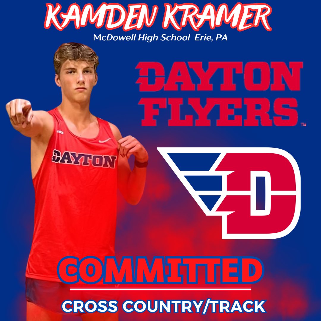 McDowell XC/Track and Field (@mcdowelland) on Twitter photo Congratulations, <a href="/kamden_kramer/">Kamden Kramer</a> ! You’ve made McDowell proud! Ⓜ️ Dayton is getting one of the best!! We can’t wait to see what you do at the next level! ✈️ Congratulations, <a href="/kamden_kramer/">Kamden Kramer</a> ! You’ve made McDowell proud! Ⓜ️ Dayton is getting one of the best!! We can’t wait to see what you do at the next level! ✈️