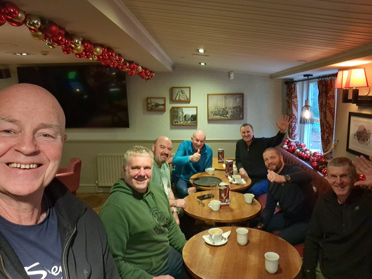 Christmas breakfast catch up this morning with some proper retired ex traffic cops all individual characters honest trustworthy blokes. Pleasure gents 👍👊