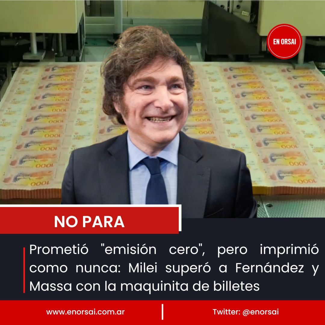 💥Durante su primer año de gestión, Javier Milei emitió más del doble de lo que lo hicieron Alberto Fernández y Sergio Massa en su último año, contradiciendo su retórica de campaña
📝enorsai.com.ar/economia/42256…