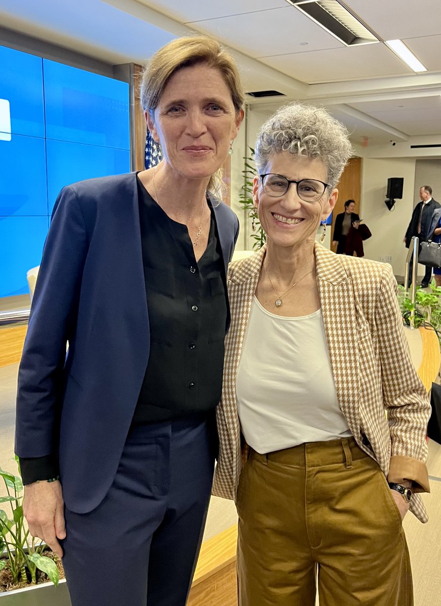 The always impressive <a href="/SamanthaJPower/">Samantha Power</a> speaking at <a href="/CGDev/">Center for Global Development</a> w/ <a href="/mitchellreports/">Andrea Mitchell</a> on my favorite topic: the future of foreign aid. Samantha’s writing about genocide, A Problem from Hell, and Education of an Idealist, inspired me to tell my own story confronting genocide in Myanmar.