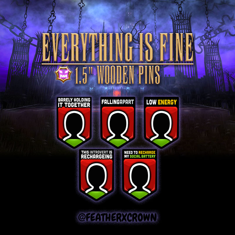 Finally compiled a list of all my Debuff Pins Variations to date. 

If you nabbed one, which one did you end up getting? 

Currently only available at conventions / markets 

#ffxiv