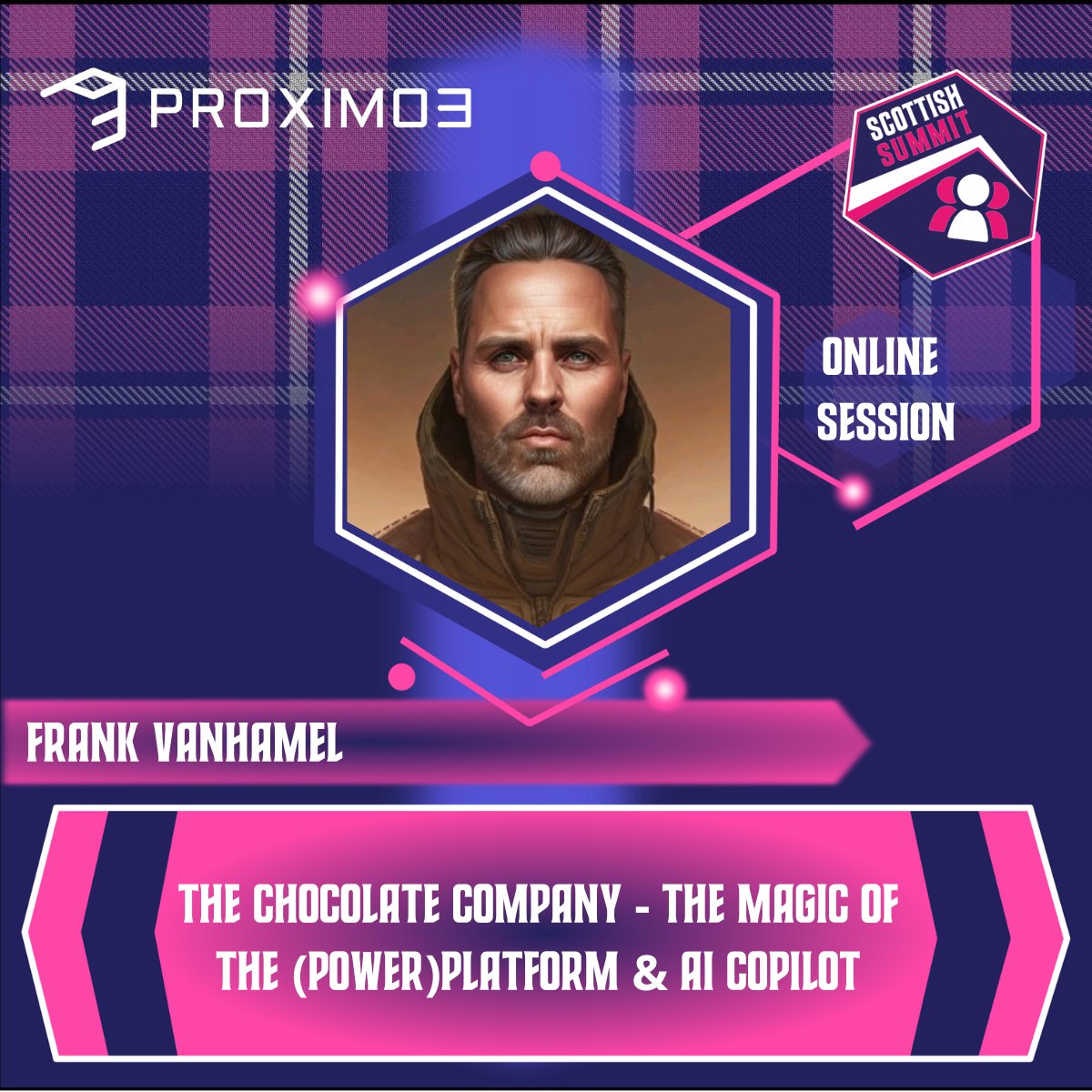 🌟Online Speaker Series Announcement! 🌟

Introducing Frank Vanhamel presenting a session on "The Chocolate Company - The magic of the (Power)Platform &amp; AI Copilot".

Imagine being immersed in a virtual company called 'The Chocolate Company'.

Say WHAT? Yezz, an inspiring 'Willy