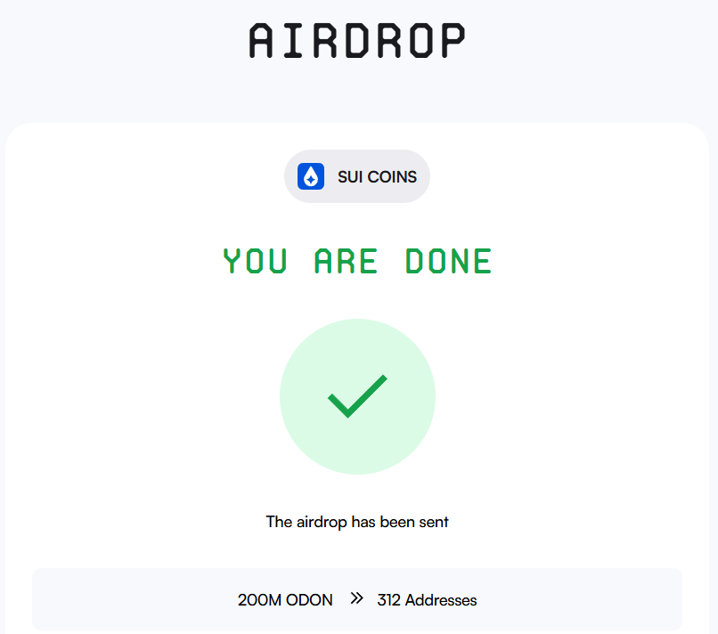 SuiLords's tweet photo. As promised, @SuiOdon hit $100k MC today, and was airdropped to all Sui Lords holders.

CA: 0x591c06dd0623155c5cbdbce196b92241f284b65612fa492386727a9caab13f43::odon::ODON

Site: https://t.co/98CI9Ysx0x
Dex: https://t.co/Vhb0jmpbKY https://t.co/CXA9nuHwGI