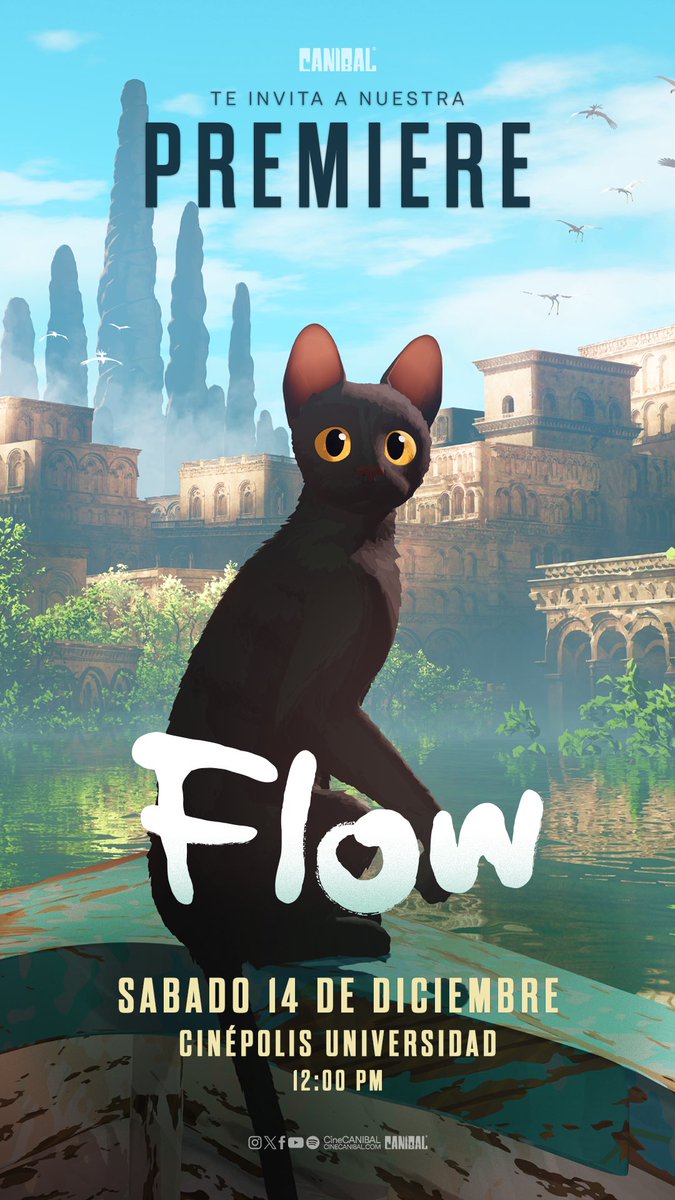 cinentificate's tweet photo. Cinentifans
Tenemos PASES DOBLES para la premiere de #Flow cortesía de  @cineCANIBAL .

Dinámica:
1.-Dar RT 🔁
2.-Seguir a @cineCANIBAL y nosotros.
3.-En un solo twitt: Etiqueta a tu acompañante, deja tu nombre completo y utiliza el #Flow https://t.co/EaeVnOE848