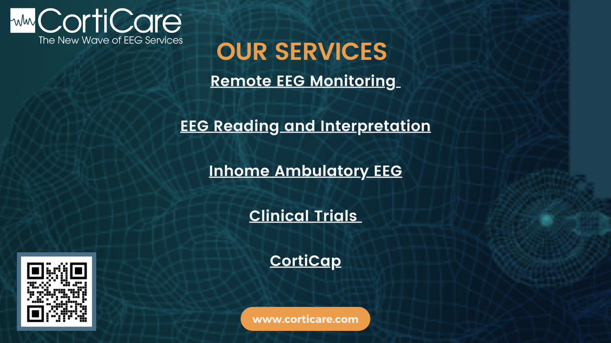corticare's tweet image. 🌟 Discover expert neurodiagnostic care with CortiCare! From Remote EEG Monitoring to CortiCap innovations, we’re leading the way in EEG services. 🧠✨  

Learn more at corticare.com. #Neurodiagnostics #EEGMonitoring #TelehealthInnovation