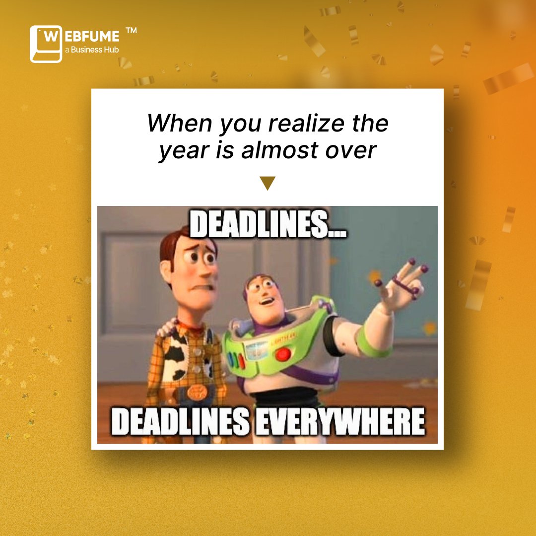 webfume's tweet photo. Deadlines don’t care about the holidays. Who else is in crunch mode? 😂 

#Webfume #Memedaily #Memeoftheday #EndOfYearHustle https://t.co/l31GXwA829