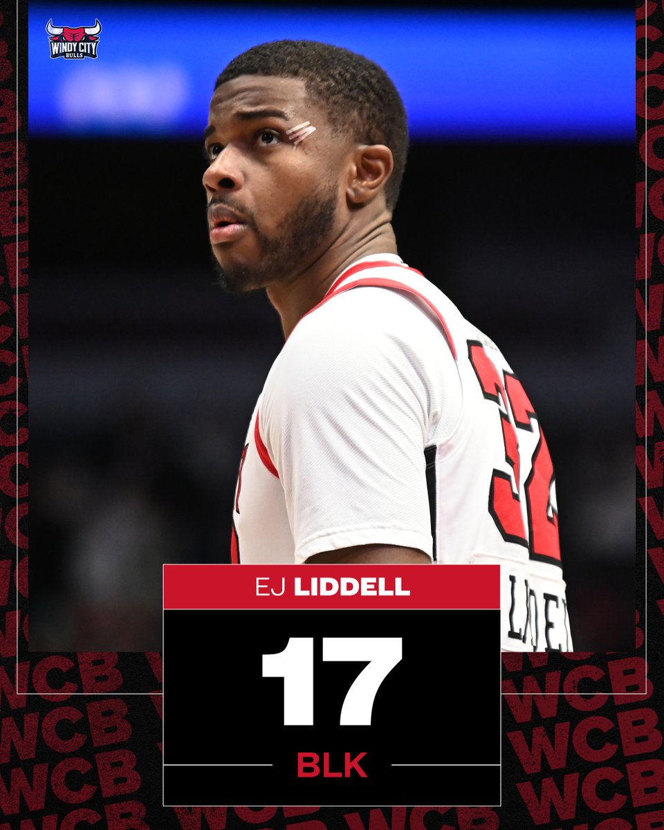 windycitybulls's tweet photo. EJ Liddell has been a block machine this season ❌

Liddell has 17 rejections, and is the only @nbagleague  player in the top-25 for total blocks who has also played in less than eight games.

@EasyE2432 | #WindyCityNation https://t.co/He7hkzs8py
