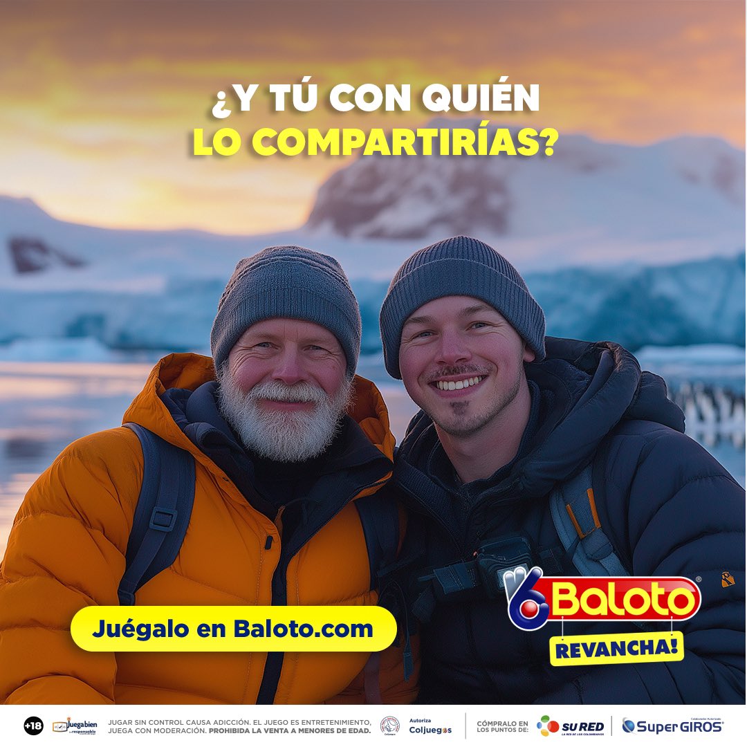 Baloto_Colombia's tweet photo. Estás pensando en el regalo perfecto… ¡qué tal el premio mayor de Baloto! 👌🏻⚡️🎁

Juega en https://t.co/WZW1FAmtrd o en puntos Su Red y SuperGIROS y haz que esta Navidad sea inolvidable.
#Baloto #BalotoColombia #Coljuegos #SorteoColombia #BalotoRevancha #Sorteo #Ingresos https://t.co/WPxwGSrA4t