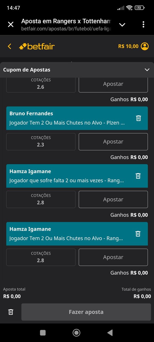 jrdessa's tweet photo. @APalpites não consigo realizar a aposta. Só por bilhete, individual https://t.co/lQyUKO3cDn