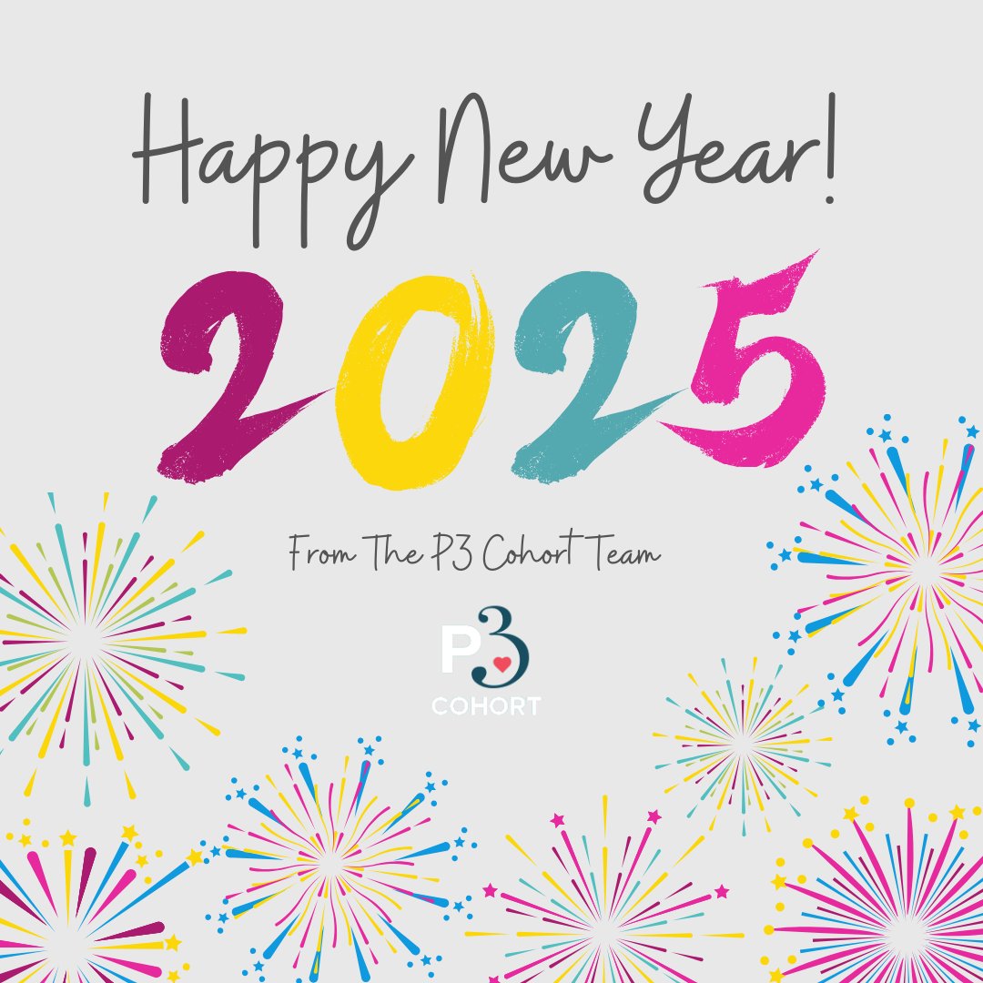 🎉✨ Happy New Year from the P3 Cohort! ✨🎉

As we step into 2025, we want to thank all of our amazing participants for being part of our journey to better understand preterm birth. We can't wait to see what 2025 has in store for everyone! 🎆