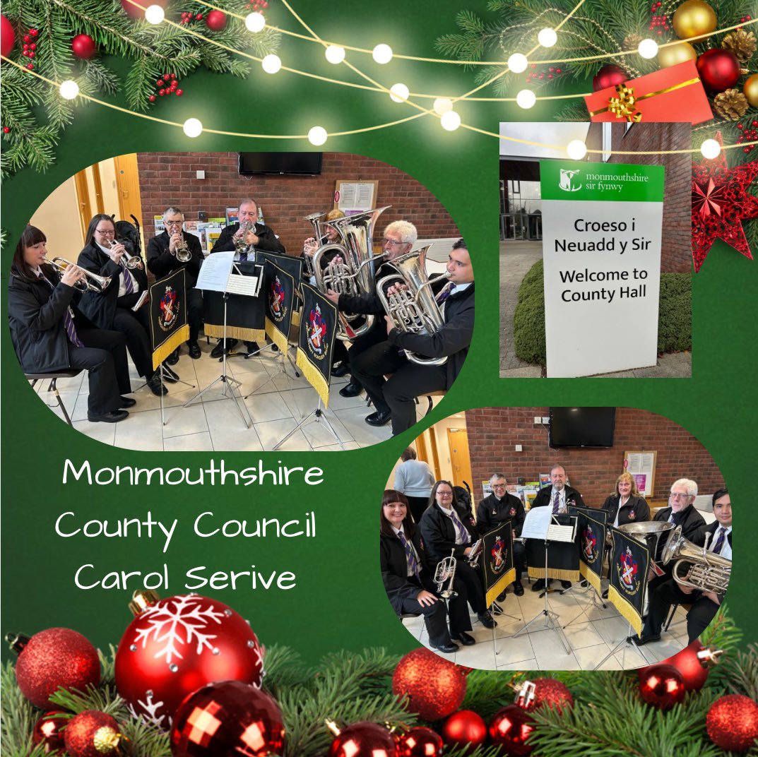AbergavennyBoroBand (@aberboroband) on Twitter photo It was great to take part in <a href="/MonmouthshireCC/">Monmouthshire / Sir Fynwy</a> Annual Carol Service earlier today!
Everyone was in fine voice!🎄 It was great to take part in <a href="/MonmouthshireCC/">Monmouthshire / Sir Fynwy</a> Annual Carol Service earlier today!
Everyone was in fine voice!🎄