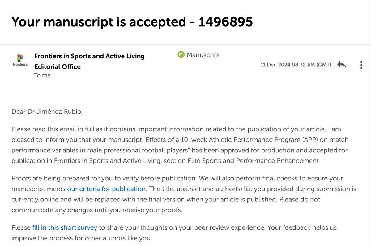 Sergio Jiménez Rubio (PhD) (@sjimenezrubio_) on Twitter photo New Paper Accepted!
<a href="/FrontiersIn/">Frontiers</a>
High performance ⚽️
<a href="/SergioLJimenez5/">Sergio L. Jiménez</a> <a href="/VictorMillion/">Victor Escamilla</a> <a href="/Joselu91estevez/">José Luis Estévez</a> #juandelcoso New Paper Accepted!
<a href="/FrontiersIn/">Frontiers</a>
High performance ⚽️
<a href="/SergioLJimenez5/">Sergio L. Jiménez</a> <a href="/VictorMillion/">Victor Escamilla</a> <a href="/Joselu91estevez/">José Luis Estévez</a> #juandelcoso