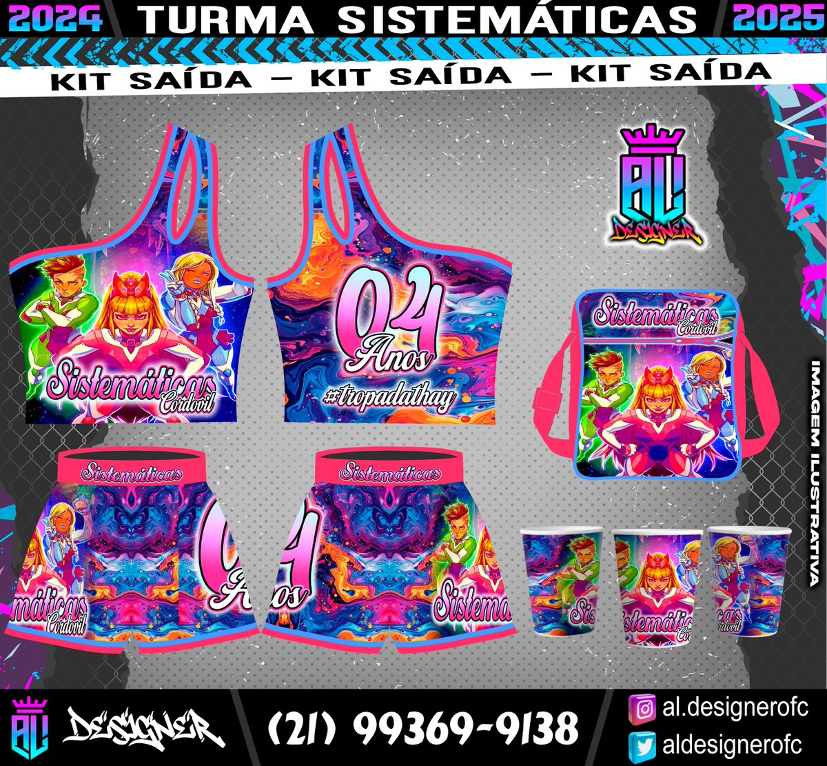 • | Mais um trabalho finalizado ✔️🖥️

• | Arte de Kit Saída= TURMA SISTEMÁTICAS 🎭

• | Faça arte da sua Turma, Grupo, Torcida &amp; Galera

• | 📲(21) 99369-9138 Allex

<a href="/SistematicasC/">Sistemáticas - Cordovil</a>