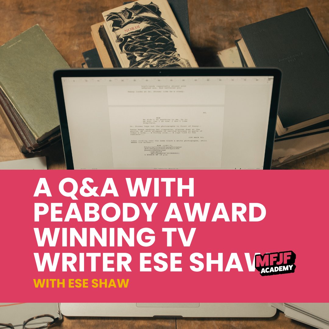 My1stJobFilmUSA's tweet photo. 🚨 LAST CALL! Join Peabody Award-winning TV writer Ese Shaw for an insightful workshop TONIGHT at 6 pm EST! 🚨

Sign up now—spots are limited. 🎟️
https://t.co/SyBGrQeFMQ

#CareerInFilm #TVWritingTips #HollywoodInsider #ScriptCoordinator #BreakIntoTV https://t.co/2eKSNaOF9T