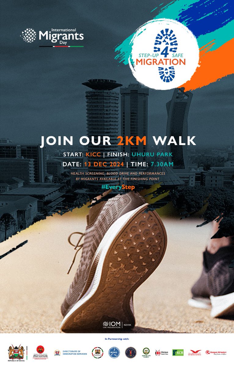 ke_ncm's tweet photo. Migration is an age-old tradition that presents both opportunities that need harnessing and challenges that require mitigation to realize its full potential especially in economic development. Join NCM Kenya on 13/12/2024 as we commemorate the International Migrants Day. https://t.co/F9W7VSc3Rr