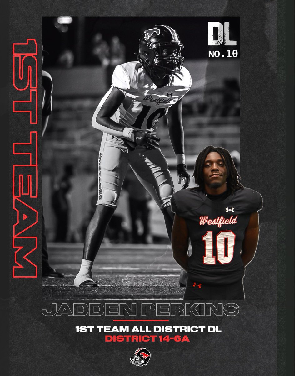 1st Team All-District Defensive Line 

🚨 <a href="/JaddenPerkins43/">Jadden Perkins</a> 🚨

#TheOnlyWayIsThrough 

<a href="/whsmustangs/">Westfield Mustangs</a> <a href="/SpringISD/">Spring ISD</a> <a href="/DezBlackCoach/">Dez Black</a> <a href="/DerrellOliver/">Coach Derrell Oliver</a> @gowestfieldfb <a href="/UAFootball/">Under Armour FTBL</a> <a href="/MarcG14Line/">Marcus Gutierrez</a> <a href="/ihss_houston/">Houston Inside High School Sports</a> <a href="/joeagleason/">Joe Gleason</a> <a href="/HoustonChronHS/">Houston Chronicle High School Sports</a> <a href="/vypehouston/">VYPE Houston</a> <a href="/dctf/">Dave Campbell's — TexasFootball.com</a>

📸<a href="/riphtxphotos/">Ripken</a> <a href="/Shxtbyjayy/">Joseph jones</a>