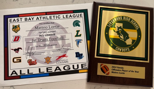 Great Way to end my Junior season <a href="/LHSCOWBOY_FB/">Livermore Football</a> - honored with 2024 Team Offensive Player of the Year!  2001 Yards, 30 TDs

<a href="/Coach_Corral/">ʝʊǟռ ƈօʀʀǟʟ</a> <a href="/westcoastpreps_/">West Coast Preps</a> <a href="/BrandonHuffman/">Brandon Huffman</a> <a href="/quarterbackmag/">Quarterback Magazine</a> <a href="/coachjimvert/">Jim Vert</a> <a href="/QBHitList/">QBHitList.com</a>