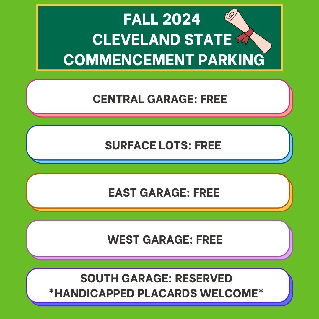 Congratulations to all the 2024 fall graduates! 🎓 Here is the parking information for those attending commencement. Have a great time celebrating this special achievement. ❤️ #2024grad #commencement