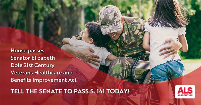 alsassociation's tweet photo. Veterans are at least twice as likely to develop ALS requiring costly in-home care. Tell the Senate to pass S. 141 this year to provide ALS veterans and their families with the support they deserve: https://t.co/rCc9JzWEMN

#ALSAdvocacy #ALSVeterans https://t.co/hOXmhOsTgS