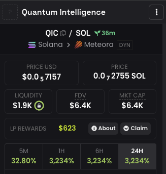 Ombc7's tweet photo. Already 623$ in LP Rewards! 🤯💰

CA: 2p8Ym8d5RWeqD8eDTfjcQGCCRNXvu6FDgR6Nji4bgFB6

Stake it here: https://t.co/ijzEmUslXK

@Stocktrader
@QICDAO
#qic #meme #m3m3 https://t.co/apKCA8udmj